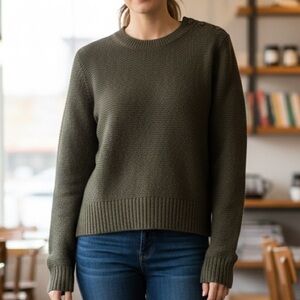 The Normal Brand Olive Green Crewneck Sweater